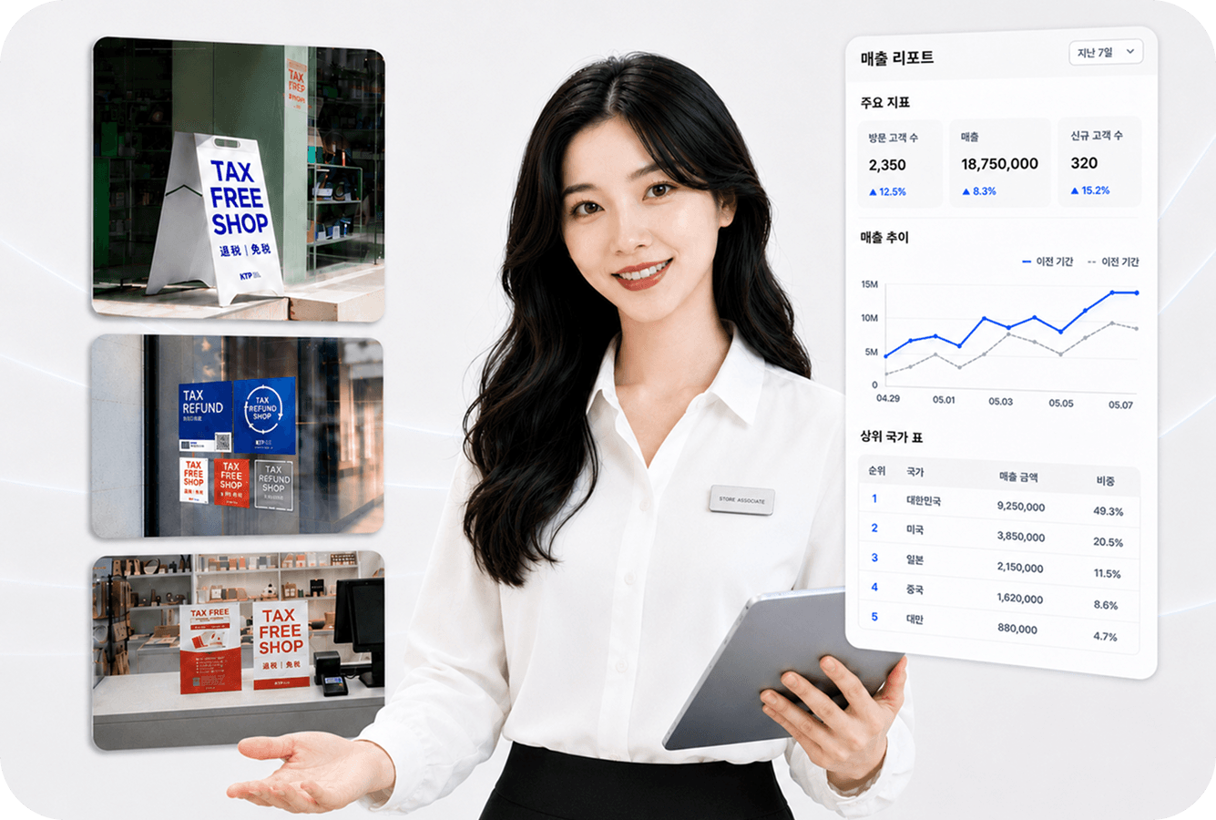 외국인 고객 대상 온 · 오프라인 홍보 지원 안내 이미지